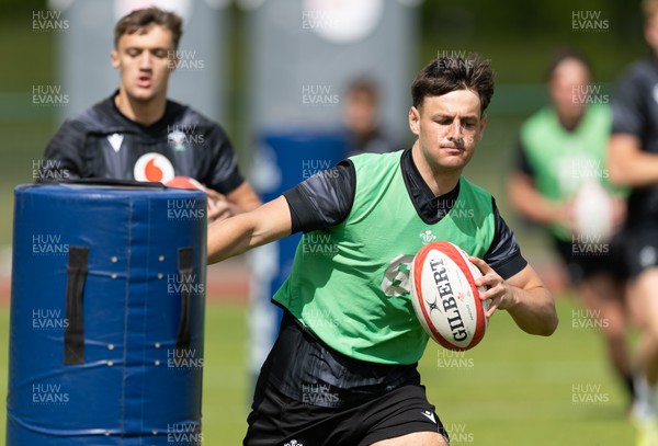 090626 - Wales U20 Rugby Training - Sion Davies during a training session ahead of the U20 World Cup in Georgia