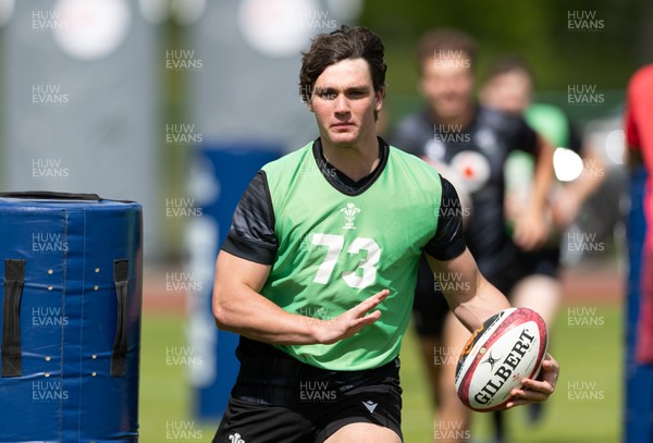 090626 - Wales U20 Rugby Training - Brogan Leary during a training session ahead of the U20 World Cup in Georgia