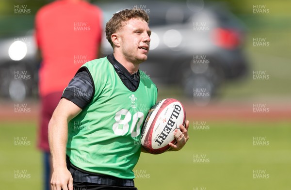 090626 - Wales U20 Rugby Training - Tom Bowen during a training session ahead of the U20 World Cup in Georgia