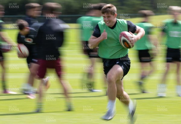 090626 - Wales U20 Rugby Training - Steffan Emanuel during a training session ahead of the U20 World Cup in Georgia