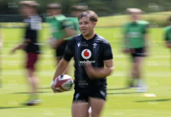 090626 - Wales U20 Rugby Training - Carwyn Leggatt-Jones during a training session ahead of the U20 World Cup in Georgia