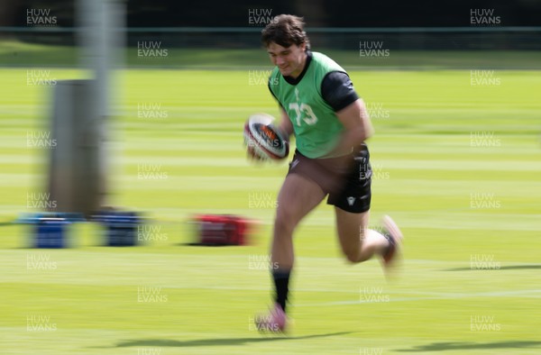 090626 - Wales U20 Rugby Training - Brogan Leary during a training session ahead of the U20 World Cup in Georgia