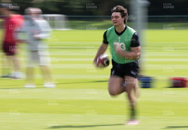 090626 - Wales U20 Rugby Training - Brogan Leary during a training session ahead of the U20 World Cup in Georgia