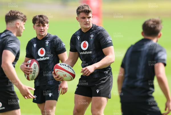 090626 - Wales U20 Rugby Training - Jack Hoskins during a training session ahead of the U20 World Cup in Georgia