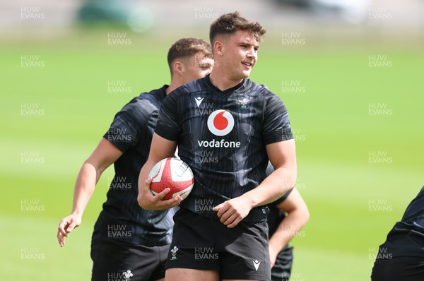 090626 - Wales U20 Rugby Training - Jack Hoskins during a training session ahead of the U20 World Cup in Georgia