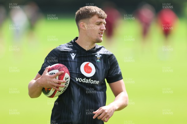 090626 - Wales U20 Rugby Training - Dylan Scott during a training session ahead of the U20 World Cup in Georgia
