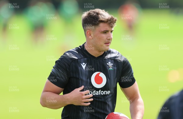 090626 - Wales U20 Rugby Training - Jack Hoskins  during a training session ahead of the U20 World Cup in Georgia