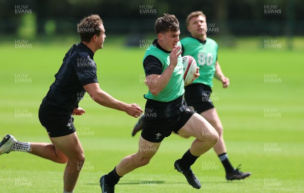 090626 - Wales U20 Rugby Training - Rhys Cummings during a training session ahead of the U20 World Cup in Georgia