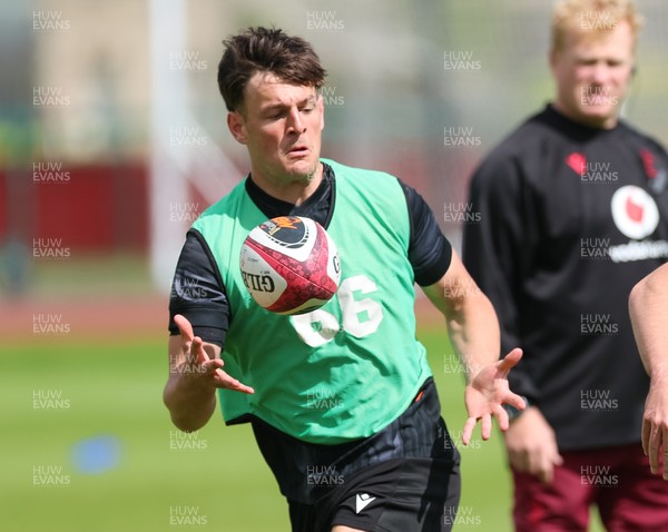 090626 - Wales U20 Rugby Training - Sion Davies during a training session ahead of the U20 World Cup in Georgia