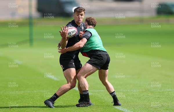 090626 - Wales U20 Rugby Training - Dylan Scott during a training session ahead of the U20 World Cup in Georgia