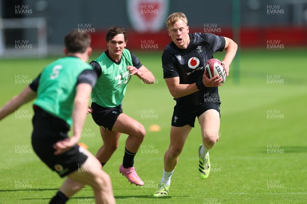 090626 - Wales U20 Rugby Training - Lewis Edwards  during a training session ahead of the U20 World Cup in Georgia