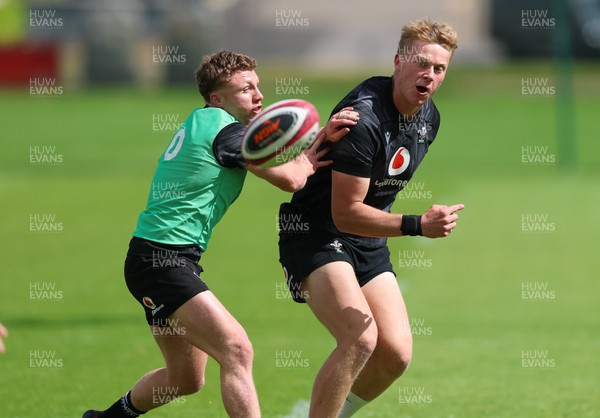 090626 - Wales U20 Rugby Training - Lewis Edwards during a training session ahead of the U20 World Cup in Georgia