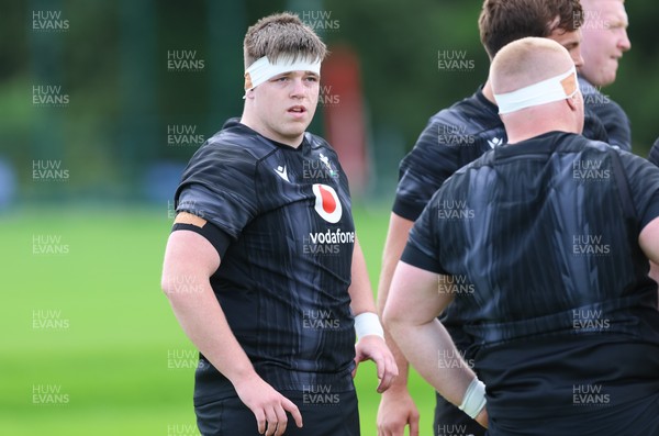 090626 - Wales U20 Rugby Training - Dylan James during a training session ahead of the U20 World Cup in Georgia