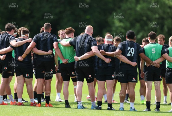 090626 - Wales U20 Rugby Training - The Wales U20 squad during a training session ahead of the U20 World Cup in Georgia