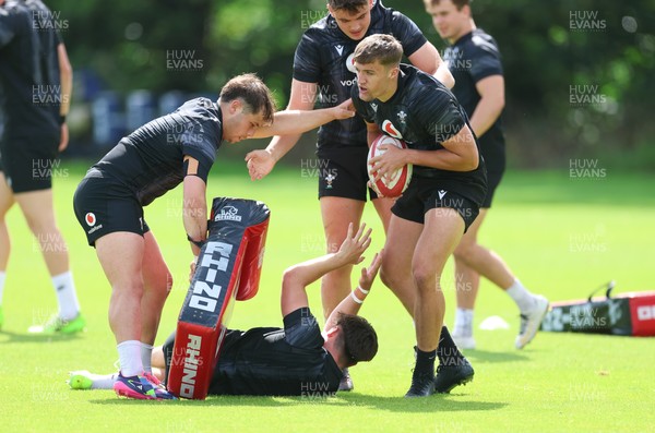 090626 - Wales U20 Rugby Training - The Wales U20 squad during a training session ahead of the U20 World Cup in Georgia