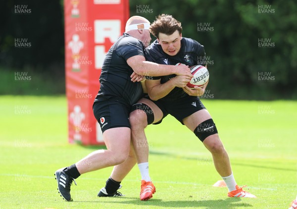 090626 - Wales U20 Rugby Training - Tom Cottle during a training session ahead of the U20 World Cup in Georgia
