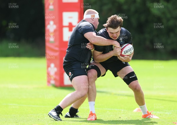090626 - Wales U20 Rugby Training - Tom Cottle during a training session ahead of the U20 World Cup in Georgia