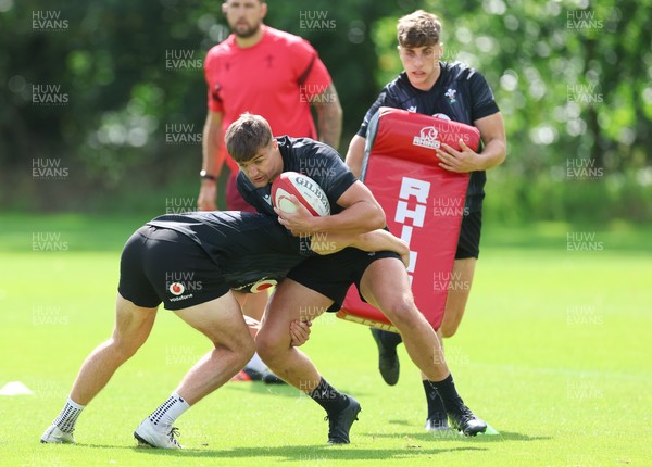 090626 - Wales U20 Rugby Training - Dylan Scott during a training session ahead of the U20 World Cup in Georgia