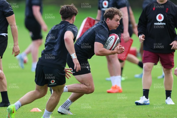 090626 - Wales U20 Rugby Training - Rhys Cole during a training session ahead of the U20 World Cup in Georgia
