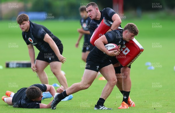 090626 - Wales U20 Rugby Training - The Wales U20 squad during a training session ahead of the U20 World Cup in Georgia