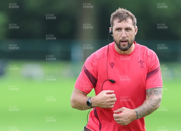 090626 - Wales U20 Rugby Training - Wales u20 coach Josh Turnbull during a training session ahead of the U20 World Cup in Georgia