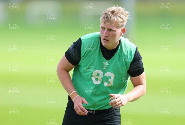090626 - Wales U20 Rugby Training - Lloyd Lucas during a training session ahead of the U20 World Cup in Georgia