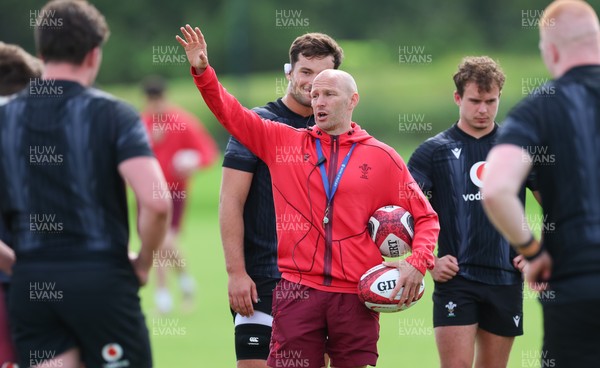 090626 - Wales U20 Rugby Training - Wales u20 head coach Richard Whiffin during a training session ahead of the U20 World Cup in Georgia