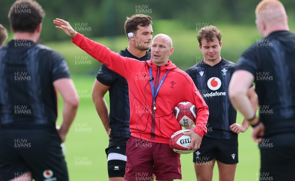 090626 - Wales U20 Rugby Training - Wales u20 head coach Richard Whiffin during a training session ahead of the U20 World Cup in Georgia