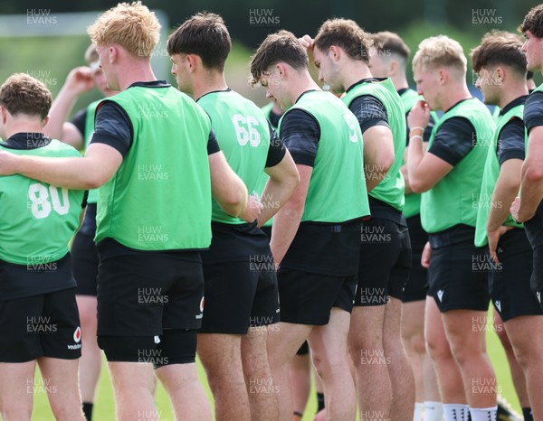 090626 - Wales U20 Rugby Training - The Wales U20 squad during a training session ahead of the U20 World Cup in Georgia