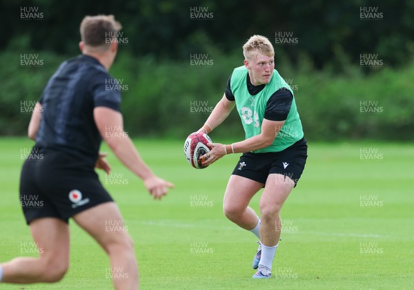 090626 - Wales U20 Rugby Training - Lloyd Lucas during a training session ahead of the U20 World Cup in Georgia