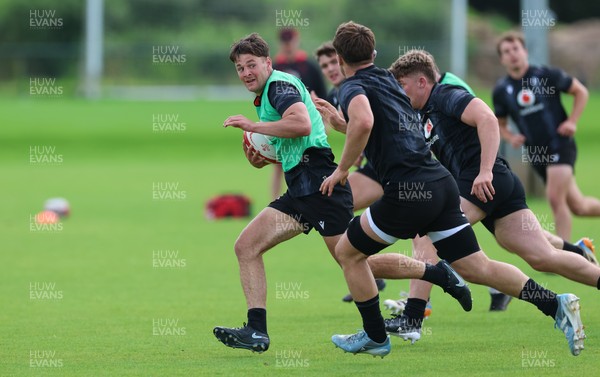 090626 - Wales U20 Rugby Training - Sion Davies during a training session ahead of the U20 World Cup in Georgia