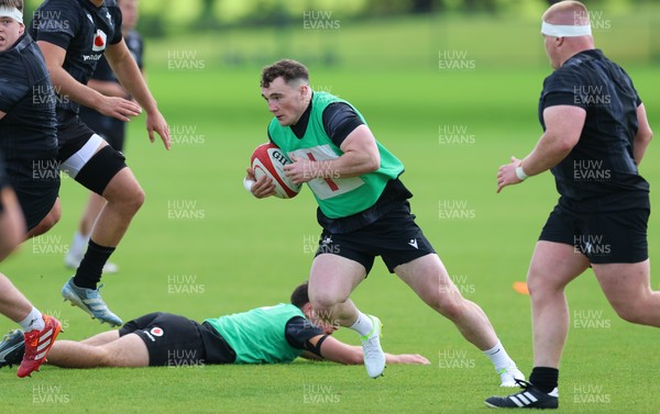 090626 - Wales U20 Rugby Training - Caio James during a training session ahead of the U20 World Cup in Georgia