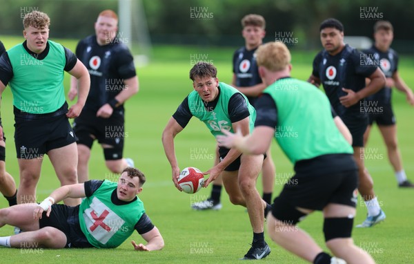 090626 - Wales U20 Rugby Training - Sion Davies  during a training session ahead of the U20 World Cup in Georgia