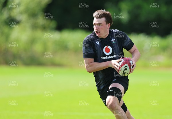 090626 - Wales U20 Rugby Training - Tom Cottle during a training session ahead of the U20 World Cup in Georgia
