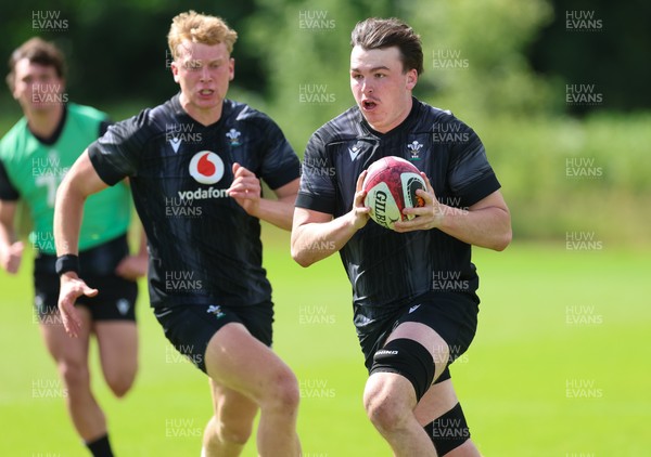 090626 - Wales U20 Rugby Training - Tom Cottle during a training session ahead of the U20 World Cup in Georgia