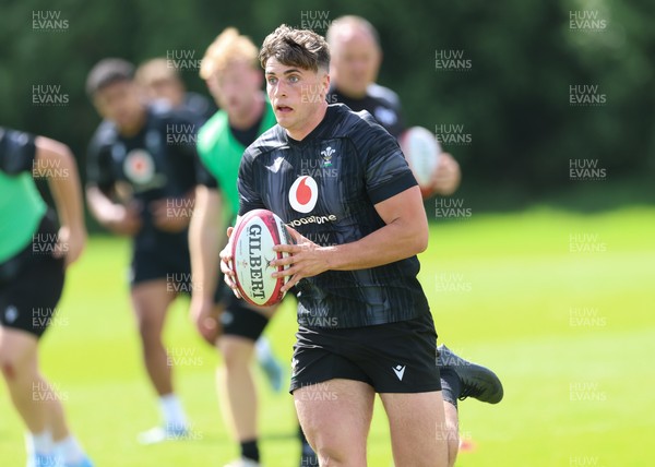 090626 - Wales U20 Rugby Training - Osian Darwin-Lewis during a training session ahead of the U20 World Cup in Georgia