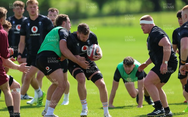 090626 - Wales U20 Rugby Training - The Wales U20 squad during a training session ahead of the U20 World Cup in Georgia