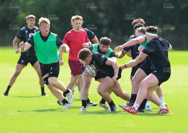 090626 - Wales U20 Rugby Training - The Wales U20 squad during a training session ahead of the U20 World Cup in Georgia