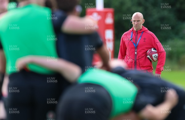 090626 - Wales U20 Rugby Training - Wales u20 head coach Richard Whiffin during a training session ahead of the U20 World Cup in Georgia