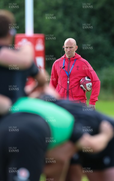 090626 - Wales U20 Rugby Training - Wales u20 head coach Richard Whiffin during a training session ahead of the U20 World Cup in Georgia