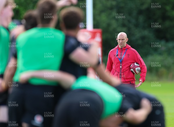090626 - Wales U20 Rugby Training - Wales u20 head coach Richard Whiffin during a training session ahead of the U20 World Cup in Georgia