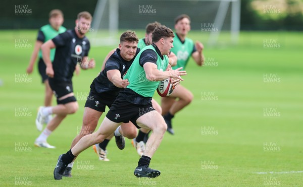 090626 - Wales U20 Rugby Training - Rhys Cummings during a training session ahead of the U20 World Cup in Georgia