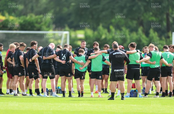 090626 - Wales U20 Rugby Training - The Wales U20 squad during a training session ahead of the U20 World Cup in Georgia