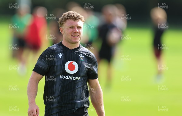 090626 - Wales U20 Rugby Training - Tom Bowen during a training session ahead of the U20 World Cup in Georgia