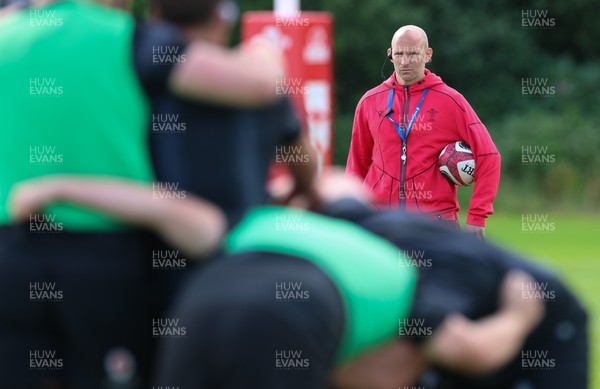 090626 - Wales U20 Rugby Training - Wales u20 head coach Richard Whiffin during a training session ahead of the U20 World Cup in Georgia