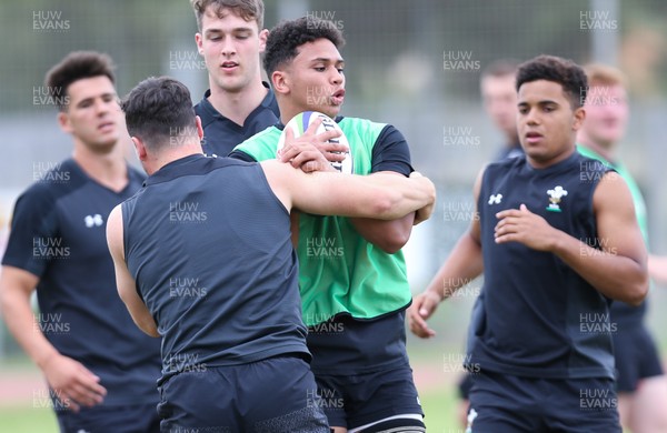 110618 -  Wales U20 Training Session - Dan Davis during training ahead of the match against Argentina
