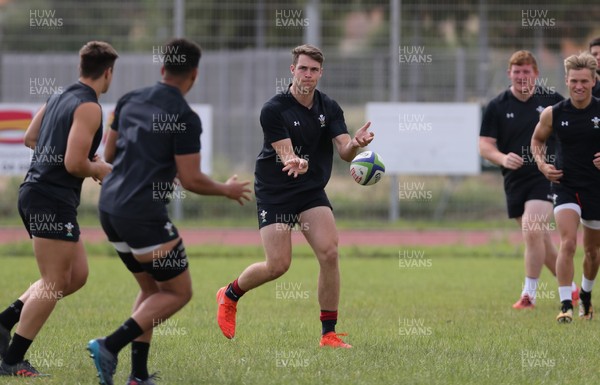 150618 - Wales U20 Training Session - Max Llewellyn during training ahead of the match against Italy