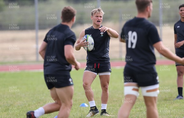 150618 - Wales U20 Training Session - Harri Morgan during training ahead of the match against Italy