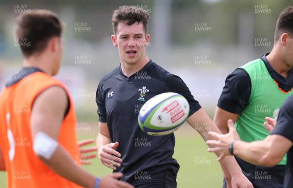 150618 - Wales U20 Training Session - Joe Goodchild during training ahead of the match against Italy