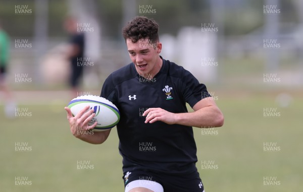 150618 - Wales U20 Training Session - Joe Goodchild during training ahead of the match against Italy